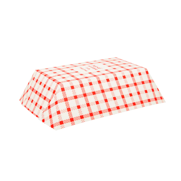 3.0 lb Food Tray, Shepherd's Check (Red)