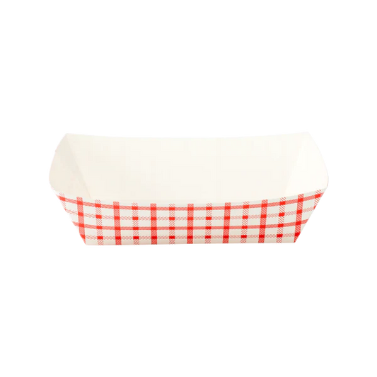 5.0 lb Food Tray, Shepherd's Check (Red)