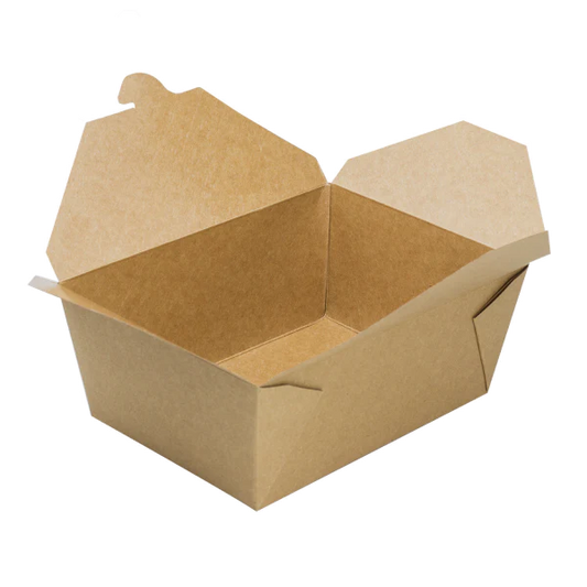 110 fl oz Fold-To-Go Box #4, Kraft