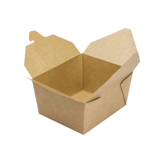 30 fl oz Fold-To-Go Box #1, Kraft