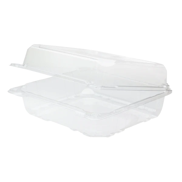 8"x8" PET Plastic Hinged Containers