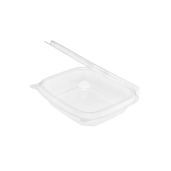 8 oz PET Plastic Hinged Deli Container