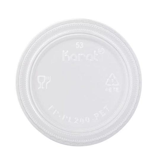 1oz Squat - 2oz PET Plastic Portion Cup Lids