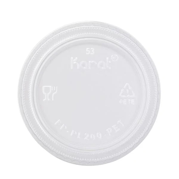 1oz Squat - 2oz PET Plastic Portion Cup Lids
