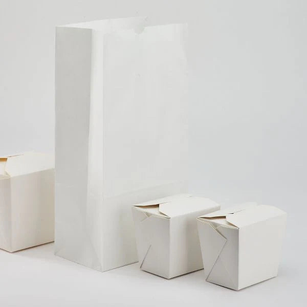 8 lb Paper Bag, White