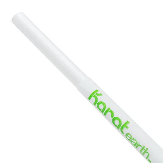 10.25" Giant Paper Straw (7mm) Paper Wrapped, White