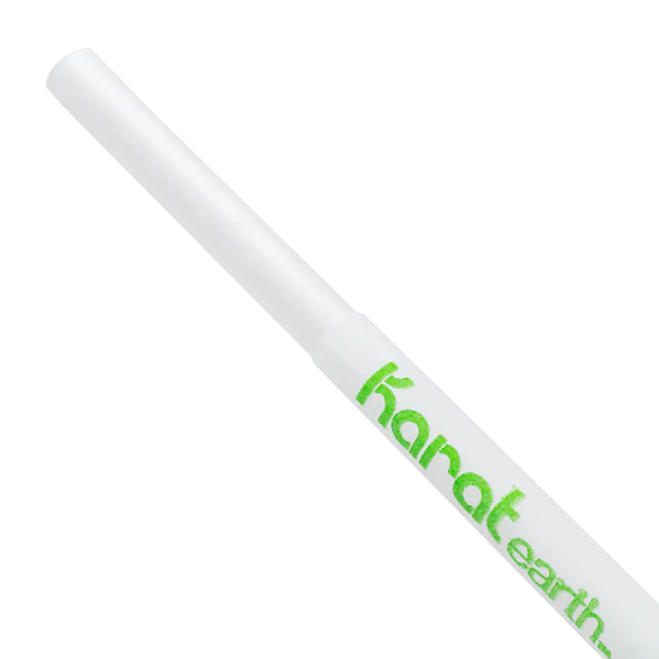 10.25" Giant Paper Straw (7mm) Paper Wrapped, White