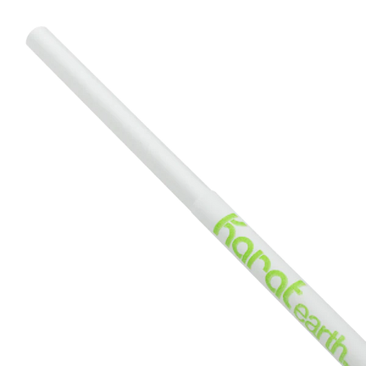 10.25" Jumbo Paper Straw (5mm) Paper Wrapped, White