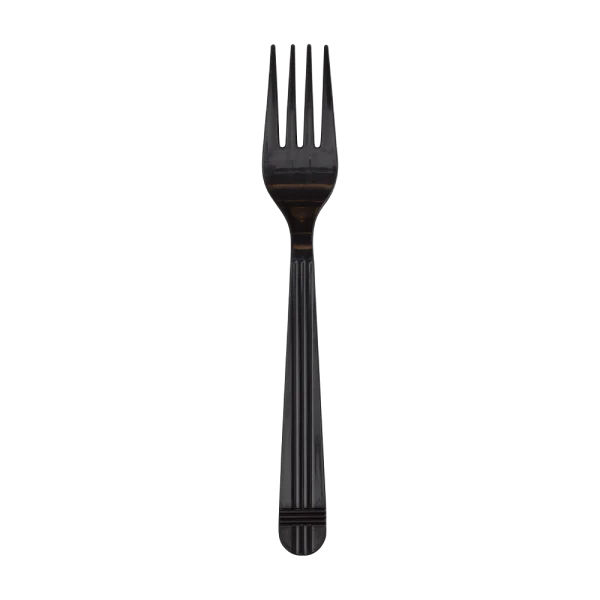 PP Plastic Premium Extra Heavy Weight Forks, Black