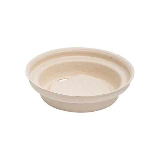80mm PFAS Free Bagasse Sipper Dome Lid for 8oz Hot Cup