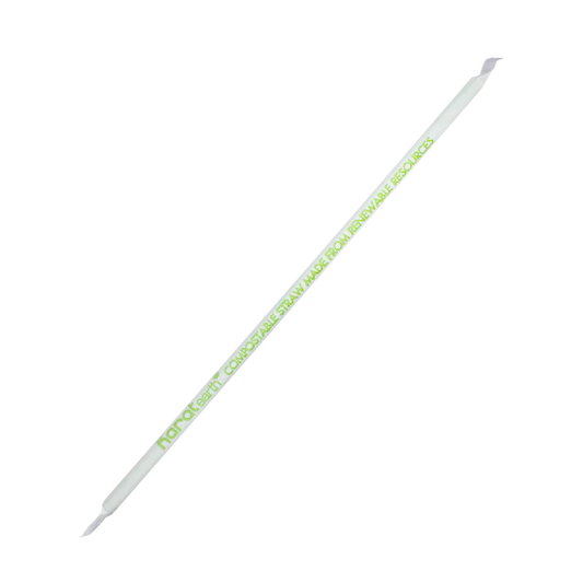 9.5" PLA Jumbo Straw Paper Wrapped, Green