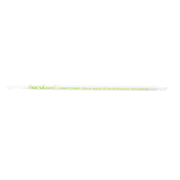 7.75" Paper Jumbo Straw Paper Wrapped, Kraft