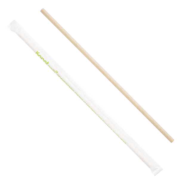 10.25" Paper Jumbo Straw Paper Wrapped, Kraft
