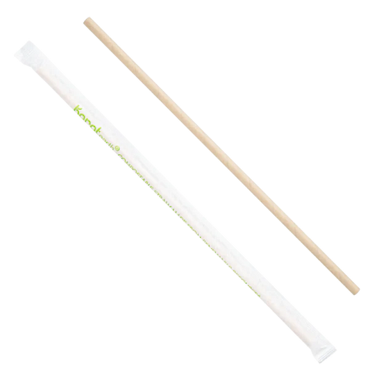 10.25" Paper Jumbo Straw Paper Wrapped, Kraft