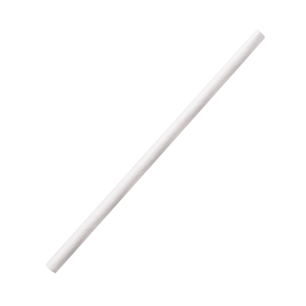 5.25" Stir Paper Straw (5mm) Unwrapped