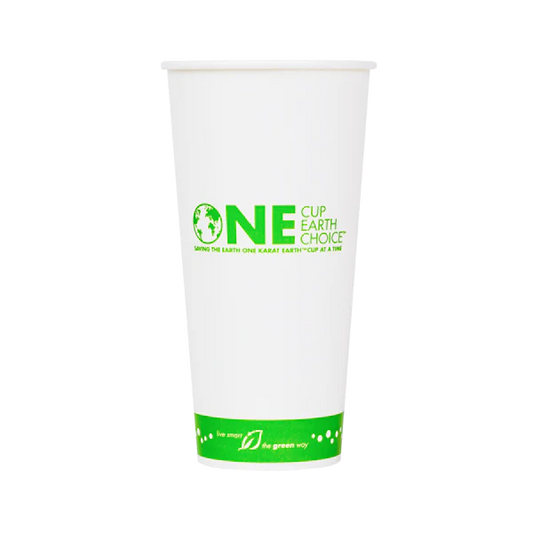 90mm 22oz Eco-Friendly Paper Cold Cups, Generic Print