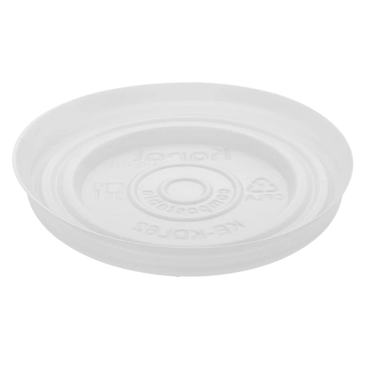 62mm Compostable Flat Lid for 2 oz Eco-Friendly Paper Portion Cup