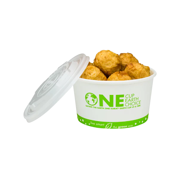 12oz Eco-Friendly Paper Food Containers (114.6mm), Generic Print