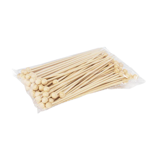 6" Bamboo Pick, Ball Tip