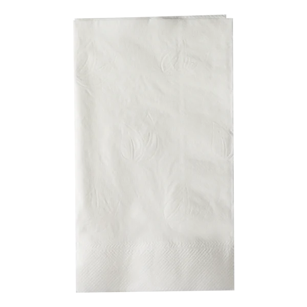 15"x17" 2 Ply Dinner Napkins, White