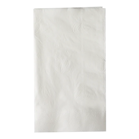 15"x17" 2 Ply Dinner Napkins, White