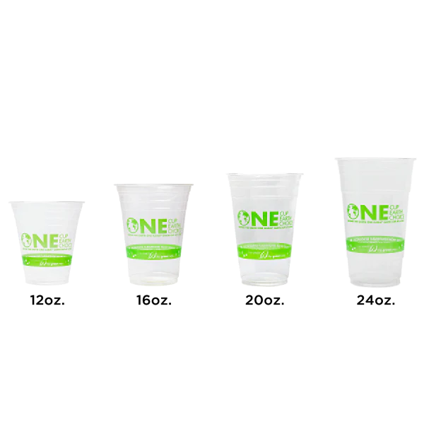 98mm 20oz PLA Eco-Friendly Cup, Generic Print