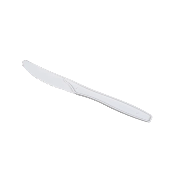 PP Plastic Medium Heavy Weight Knives Bulk Box, White