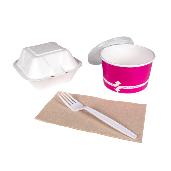 PP Plastic Extra Heavy Weight Forks, White