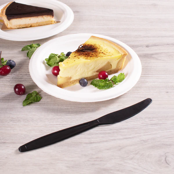 PP Plastic Extra Heavy Weight Knives, Black