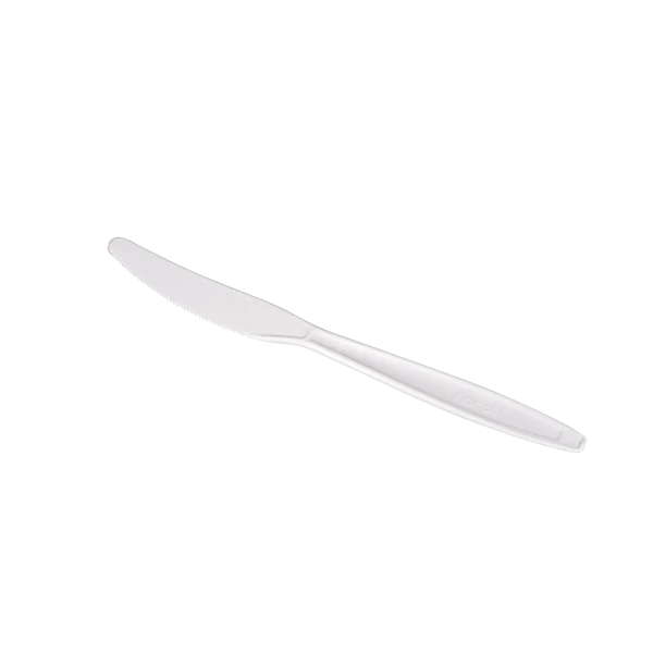 PP Plastic Extra Heavy Weight Knives, White