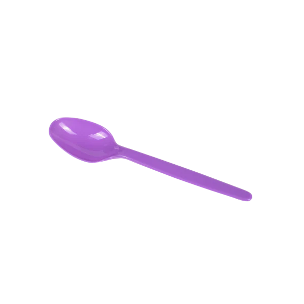 PS Plastic Heavy Weight Tea Spoons, Purple