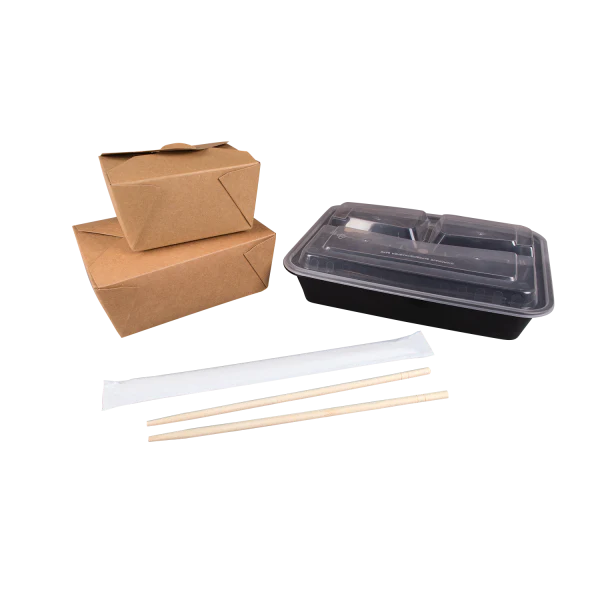 9" Paper Wrapped Bamboo Chopsticks, White