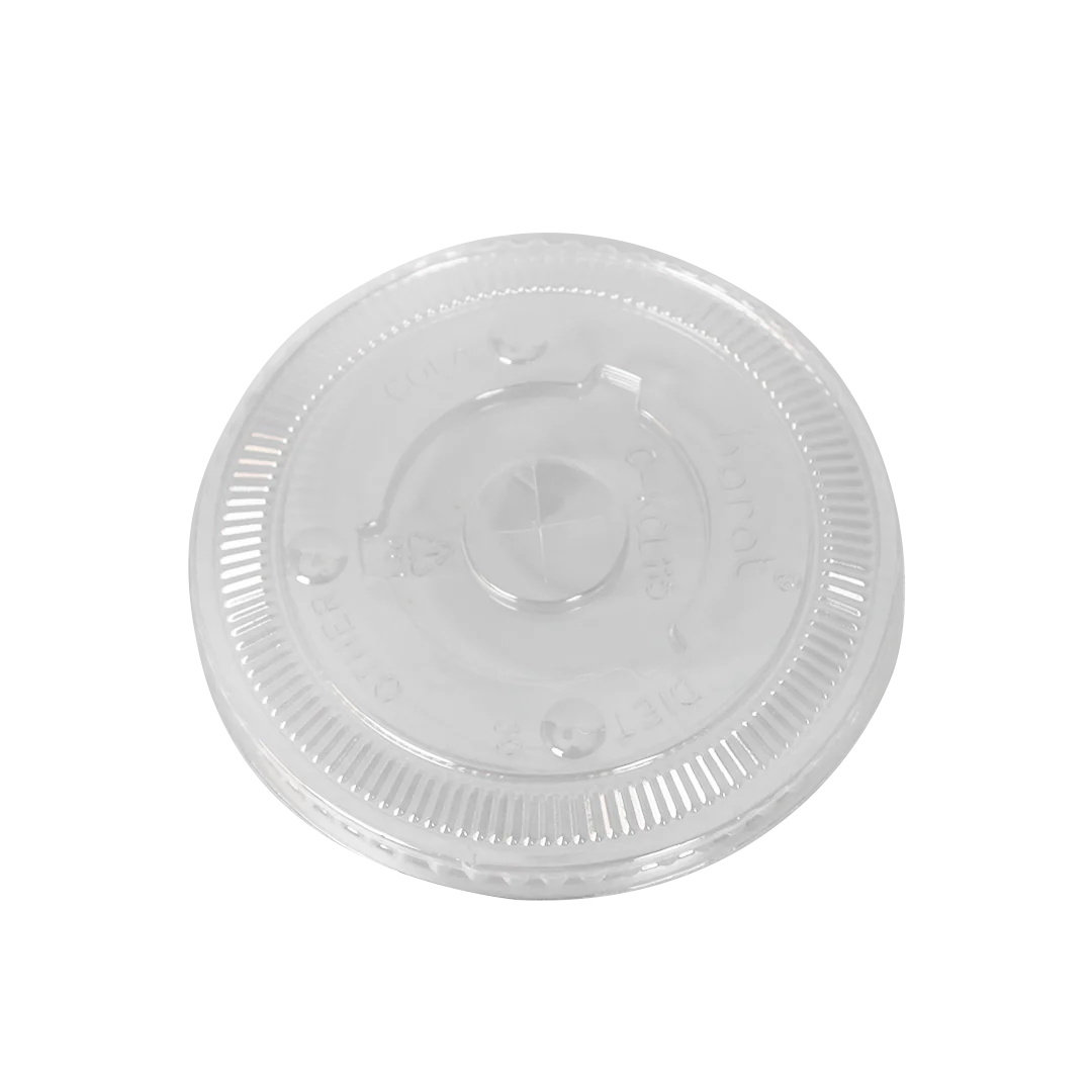 115mm PET Plastic Flat Lids