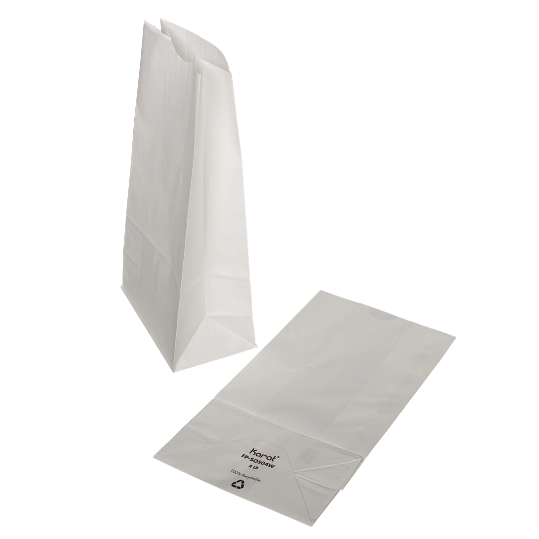 4 lb Paper Bag, White