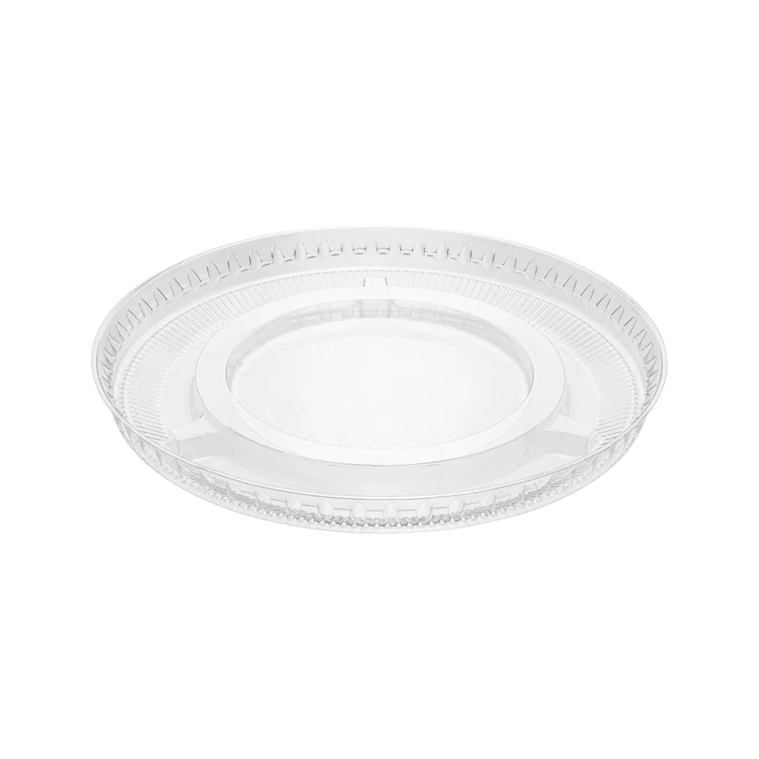 PET Plastic Flat Lids (92mm), No Hole