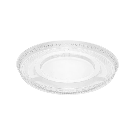 PET Plastic Flat Lids (92mm), No Hole