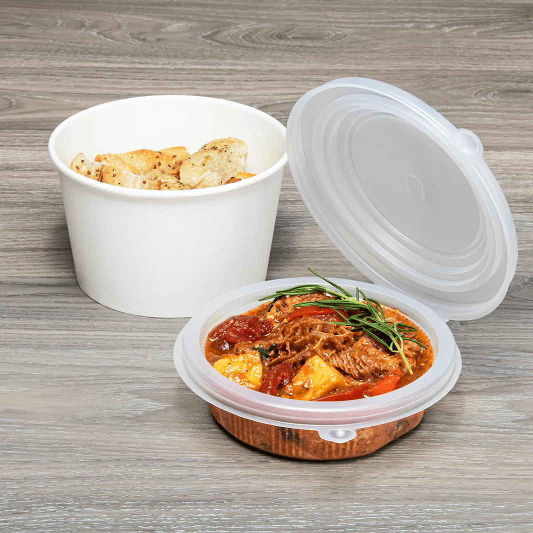 16 oz PP Hinged Insert for 24-32 oz Paper Food Container (142mm)