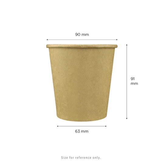 90mm 10oz Paper Hot Cup, Kraft