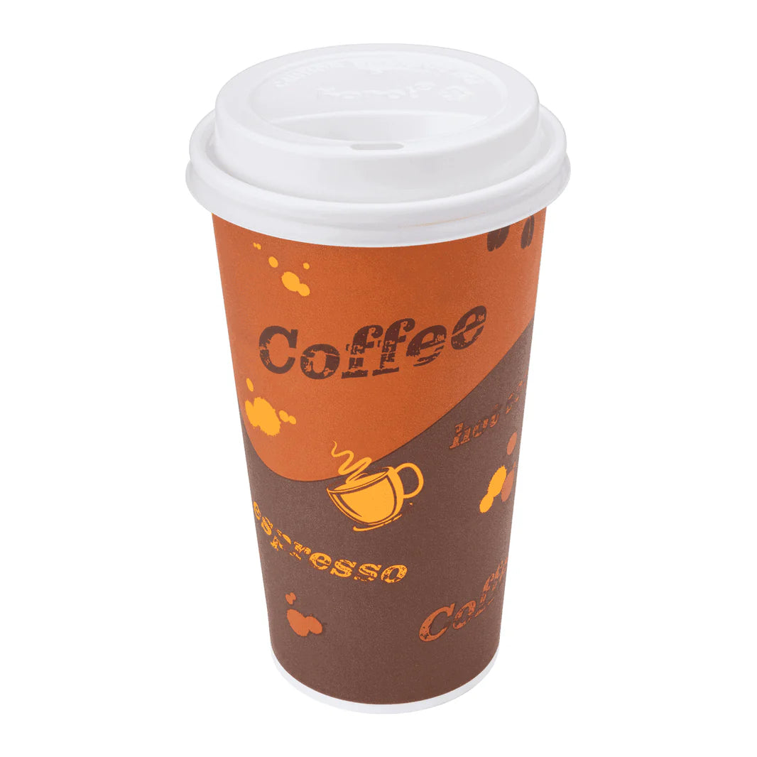 90mm 20oz Paper Hot Cup, Coffee Print