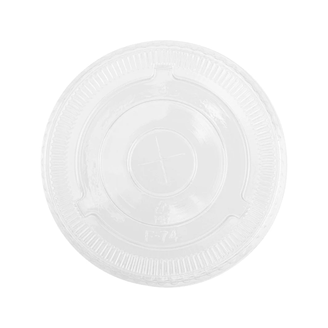 74mm PET Clear Flat Lid for 7oz PET Cup