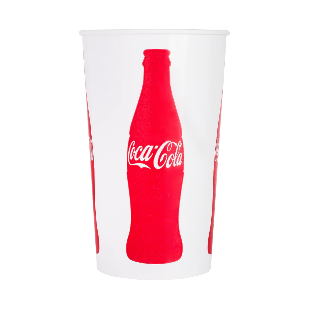 115mm 44oz Paper Cold Cups, Coca Cola Print