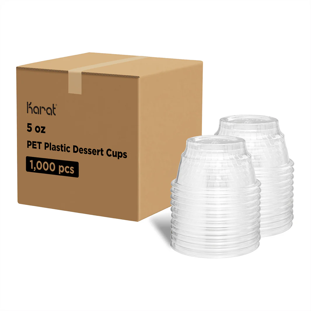 5oz PET Plastic Dessert Cups (92mm)