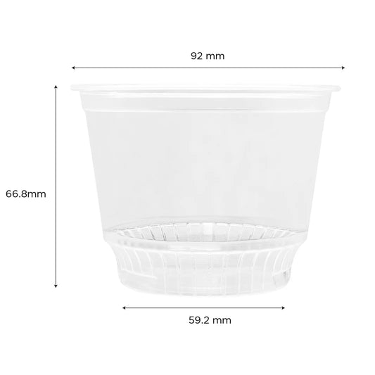 8oz PET Plastic Dessert Cups (92mm)