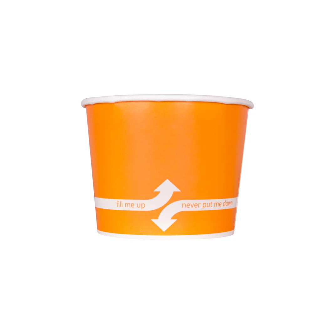 16oz Food Containers (112mm), Orange