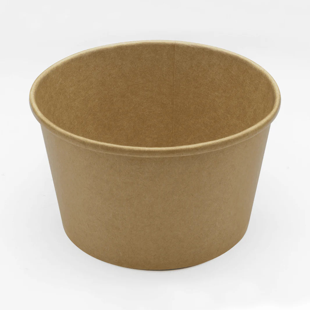 24oz Paper Cold/Hot Food Container, Kraft