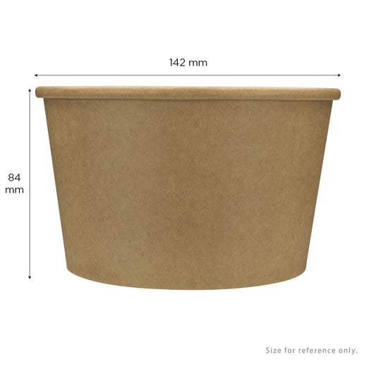 28oz Paper Cold/Hot Food Container, Kraft