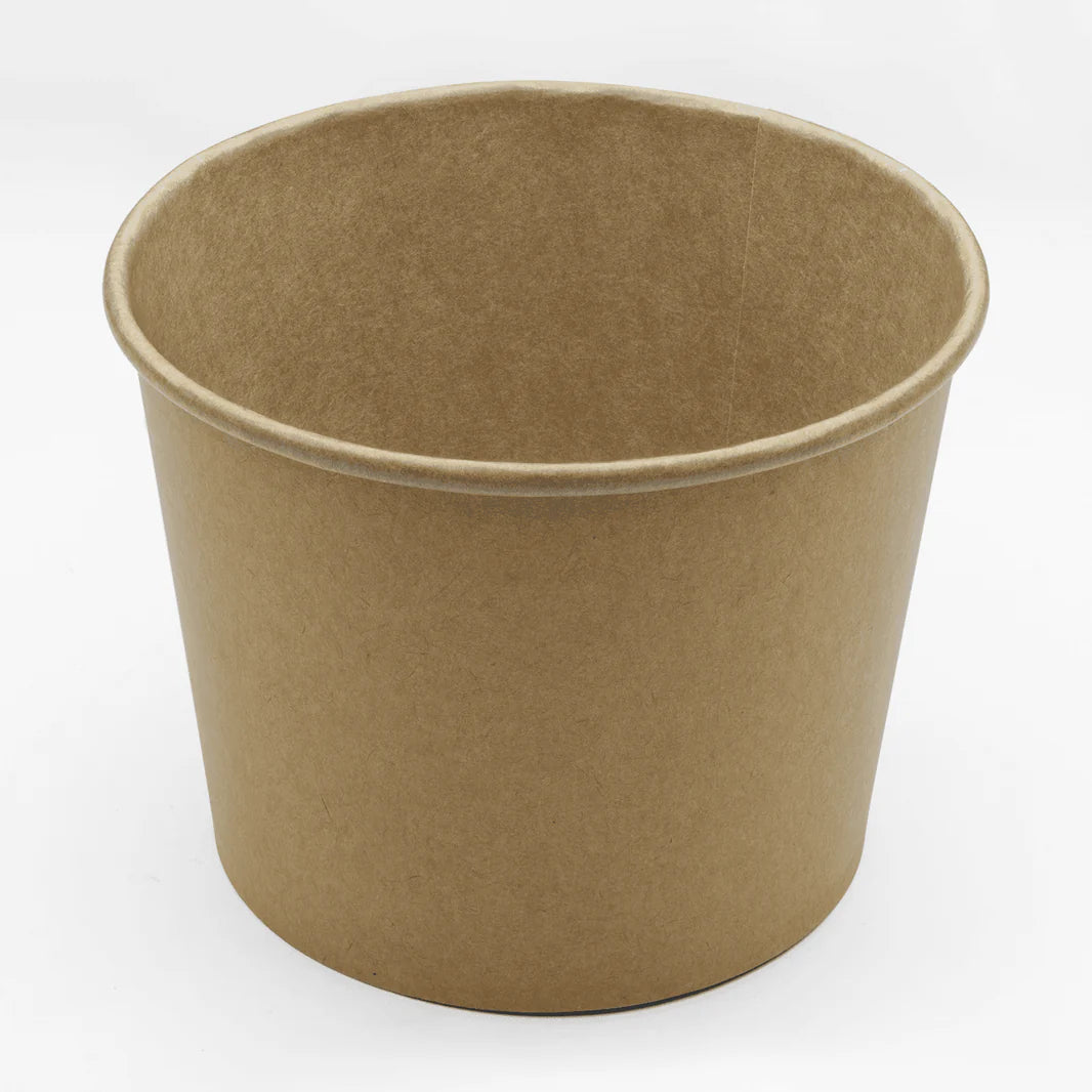 32oz Paper Cold/Hot Food Container, Kraft