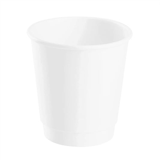 90mm 10oz Insulated Paper Hot Cup, White