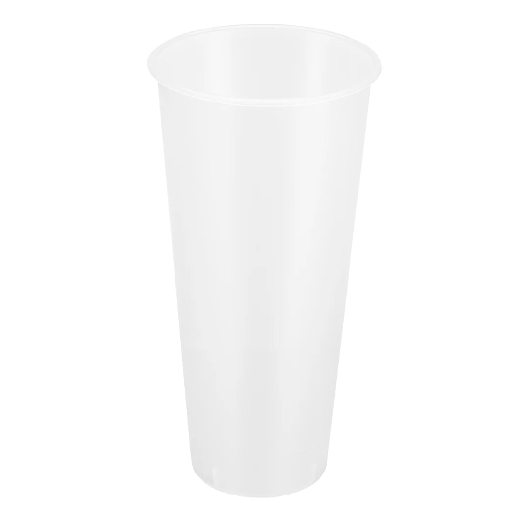 90mm 24oz Tall Premium PP Plastic Cup, Matte