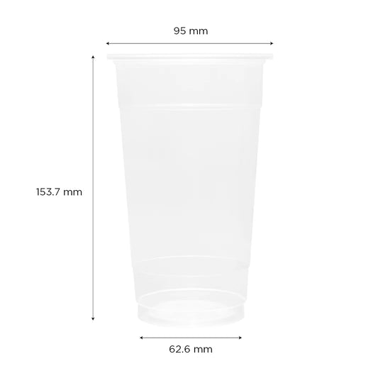 95mm 24oz PP Plastic U-Rim Cold Cup